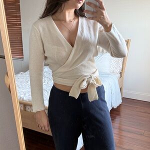 Reformation Cream Knit Sweater